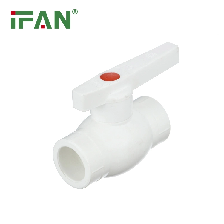 Ifan PPR Pipe Brass and Plastic Fitting 20-110mm White Iron Ball Valve