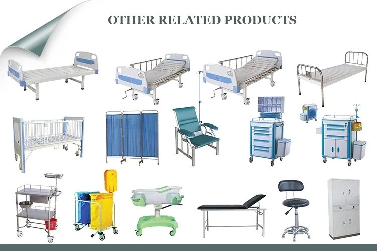 Medical duas prateleiras de aço inoxidável Carrinho móvel do Hospital Cart (PW-813)