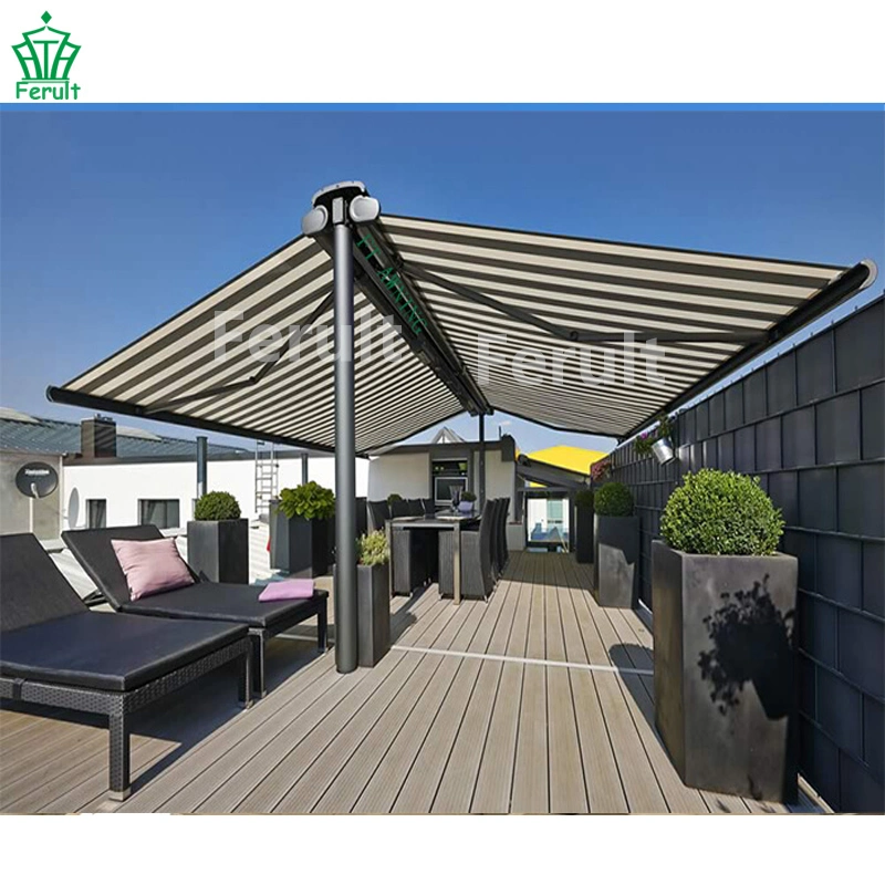 Free Standing Two Side Awning Double Side Butterfly Retractable Awnings