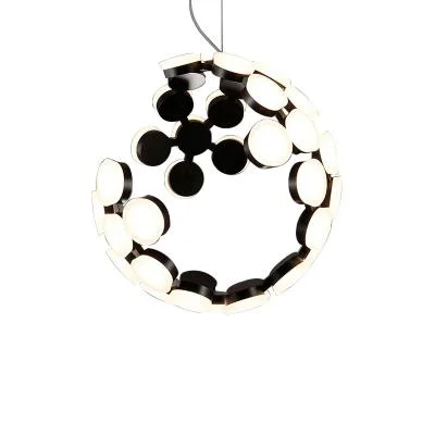 Modern Circular Lantern Chandelier Suitable for Indoor Home Lighting