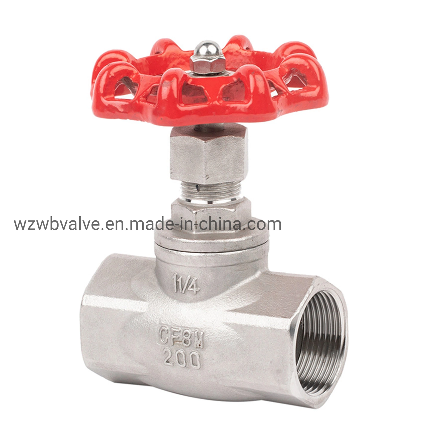 Industrial Inside G Thread Stop Valve Stainless Steel Manual Female Thread Water Globe Valve Stop Valve 200wog