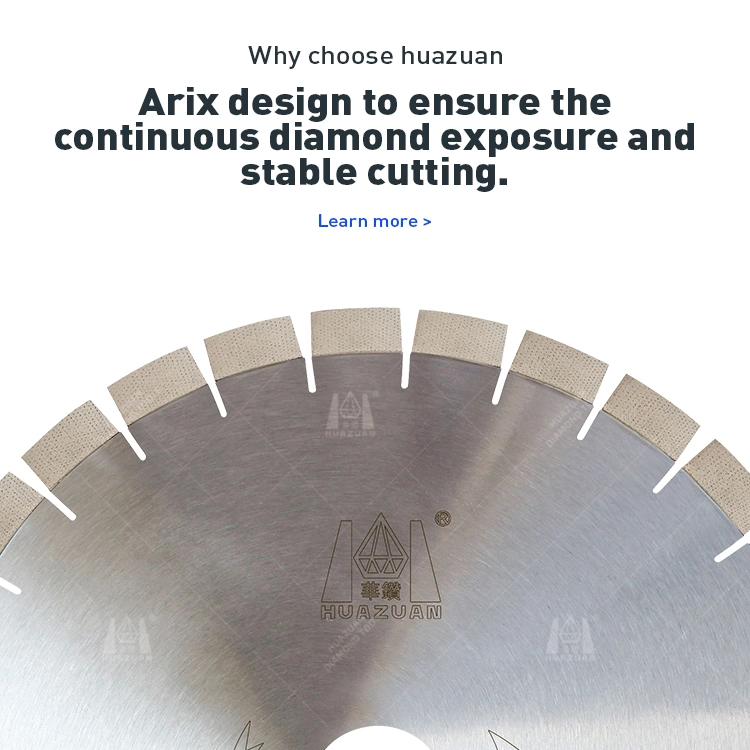 Arix muy fuerte de la hoja de sierra de diamante de segmento para la piedra granito