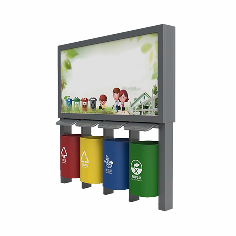 Factory Design Advertising Light Box Public Dustbin/Trash Bin