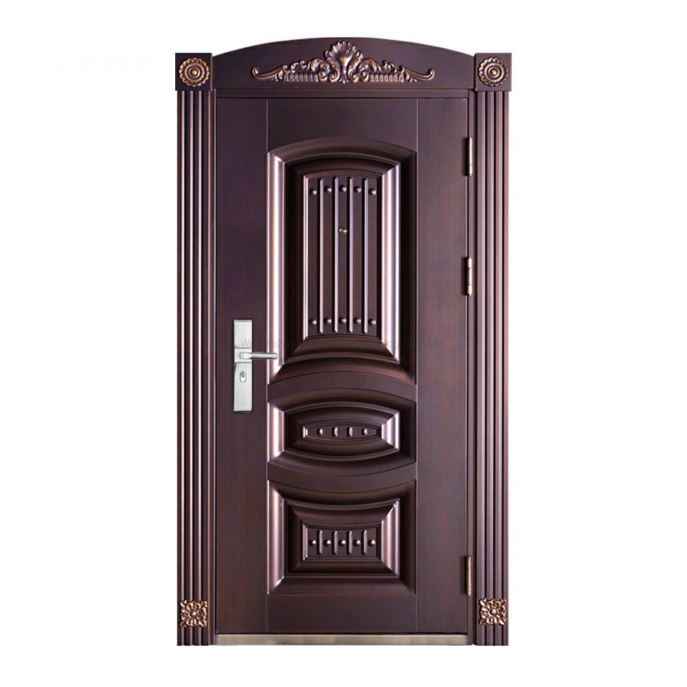 Ghana Entry Steel Door Price Exterior Steel Swing Security Door for Sale