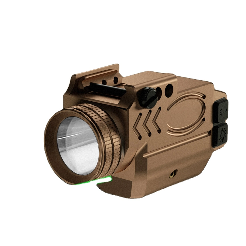 Gun Tactical Flashlight IR Red Green Laser Sight Hunting Scout Weapon Accessory Fit 20mm Picatinny Rail