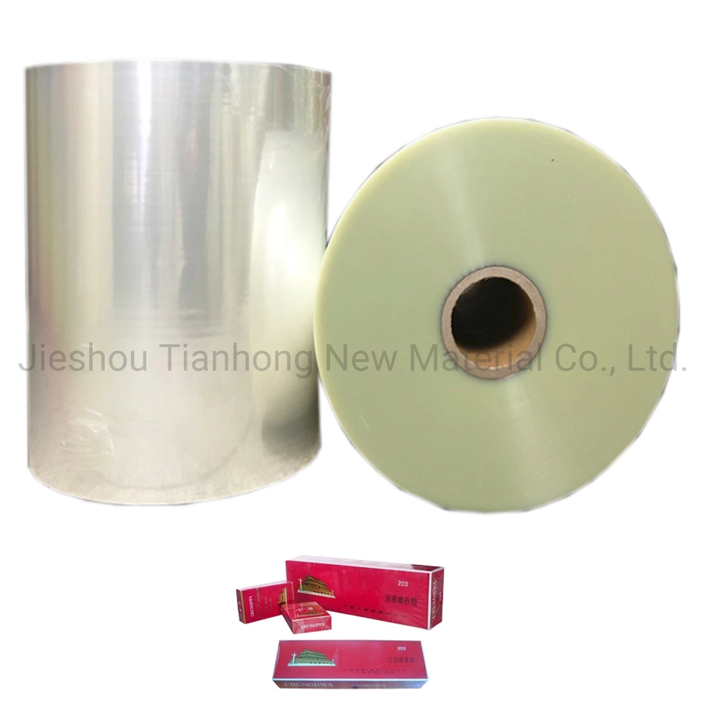 PVC blanco transparente sellado caliente Rollo de película de PVC para imprimir la hoja de tabaco embalaje