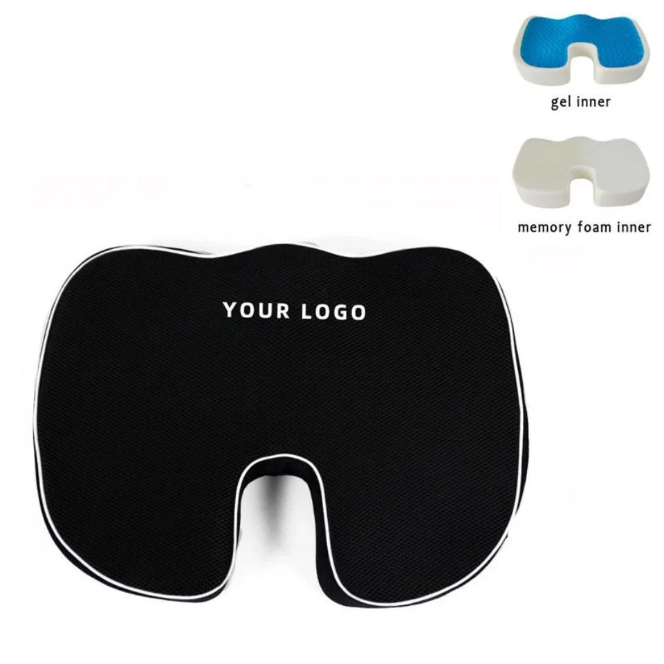 Customization Logo Comfortable Breathable Memory Foam Lumbar Pillows & Seat Cushions