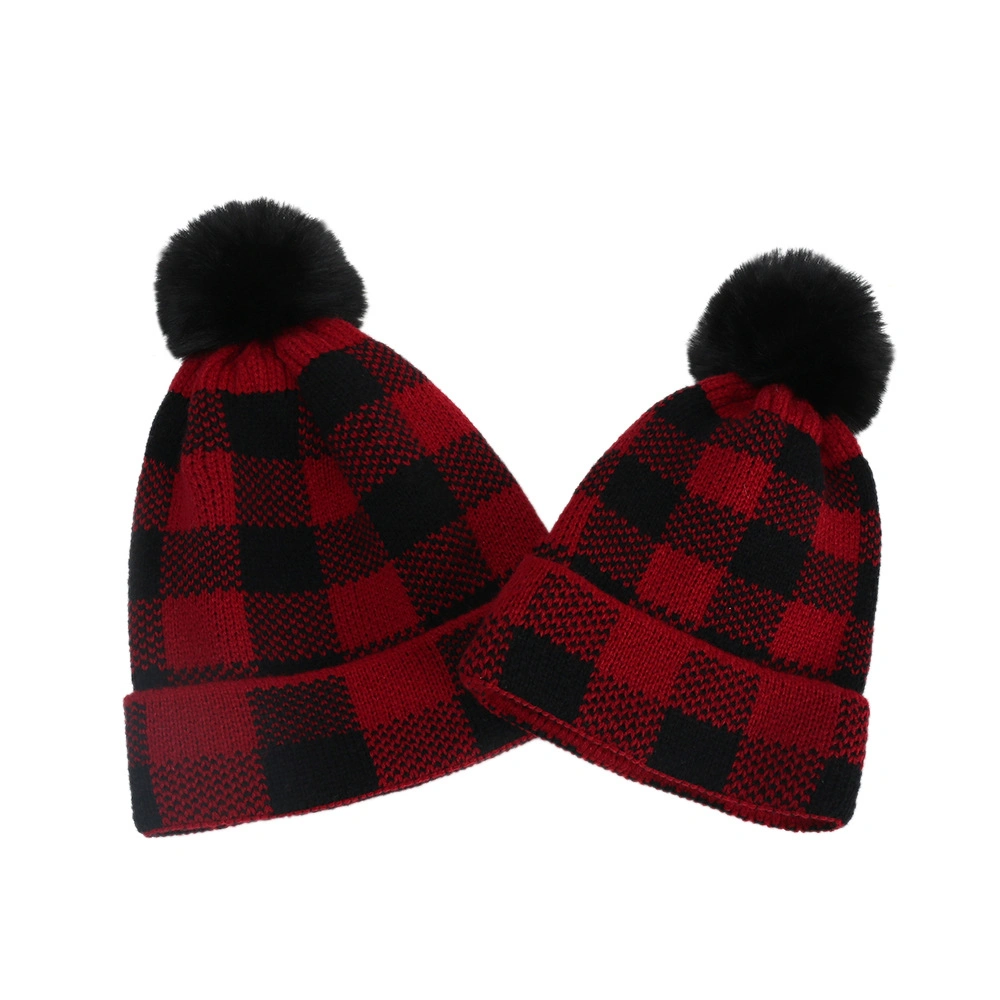 Wholesale/Supplier Cap Hats Classic Christmas Style Warm Knitted Fashion Winter Cap Pompon Beanie Hat for Women and Kids