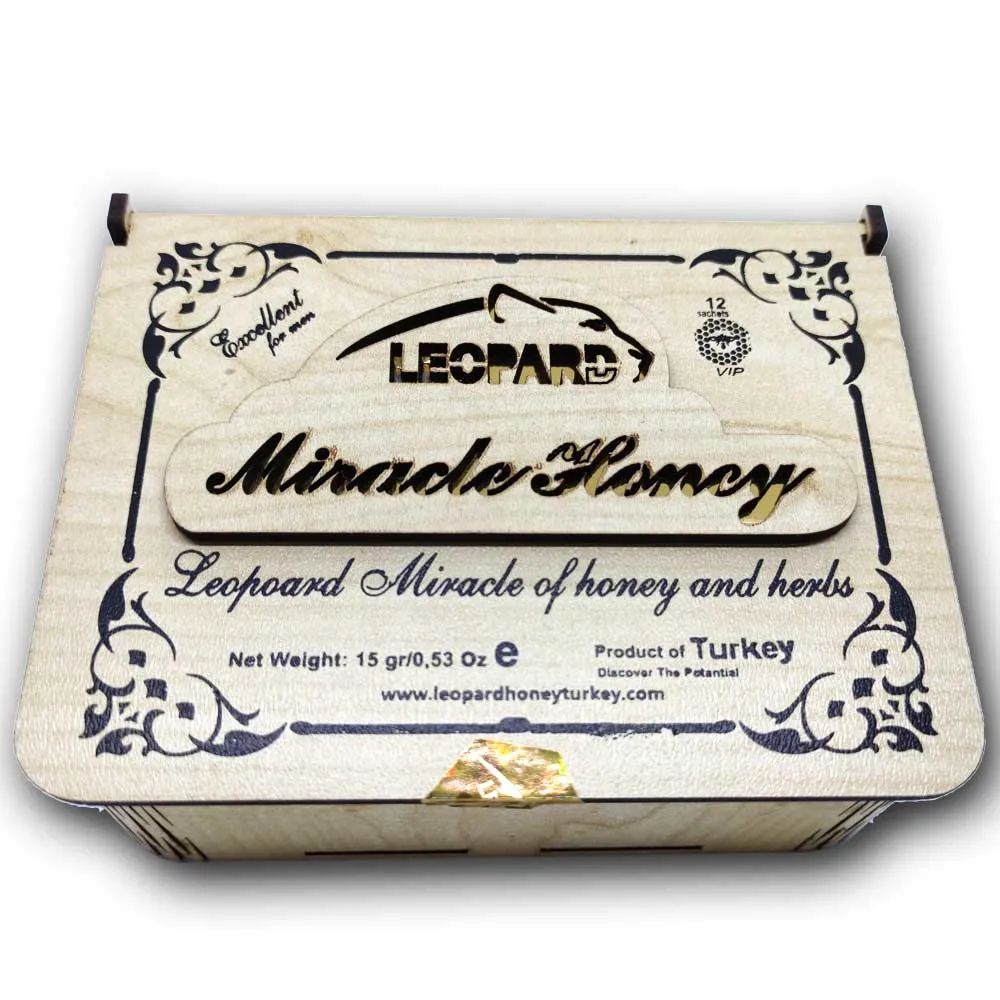 Leopard Miracle Honey for Man (12 Sachets &ndash; 15 G) Sex Timing Pill Royal Honey