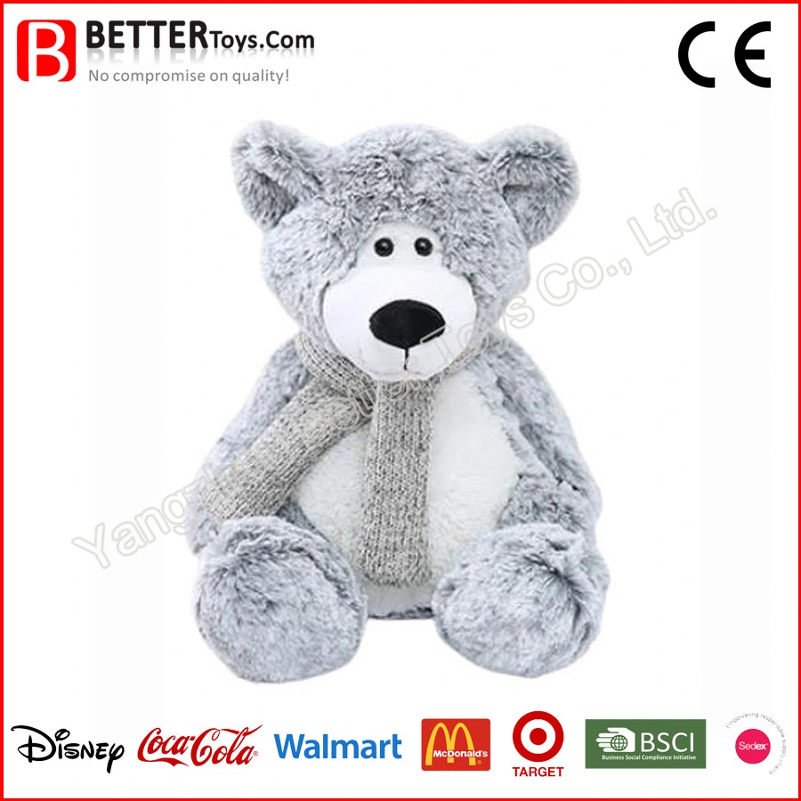 Osito de peluche con bufanda juguetes de peluche mejor obsequio de juguetes para niños