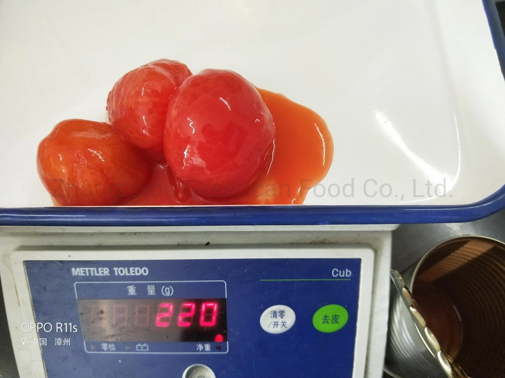 Les conserves de tomates fraîches pelées Vegtables avec la meilleure qualité