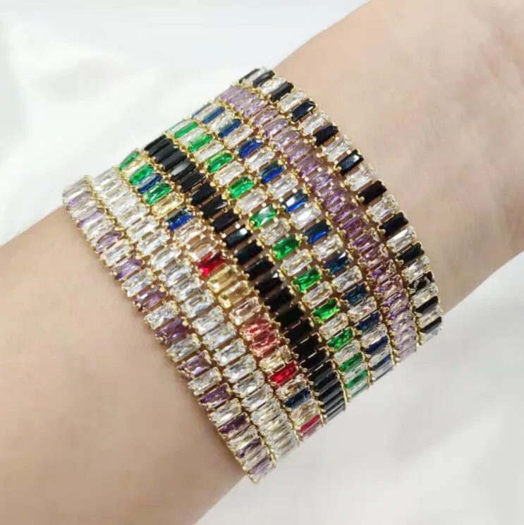 As mulheres Novo design brilhante Zircon Luxo Pulseiras Ajustável jóias dom pleno Bracelete Rhinestone