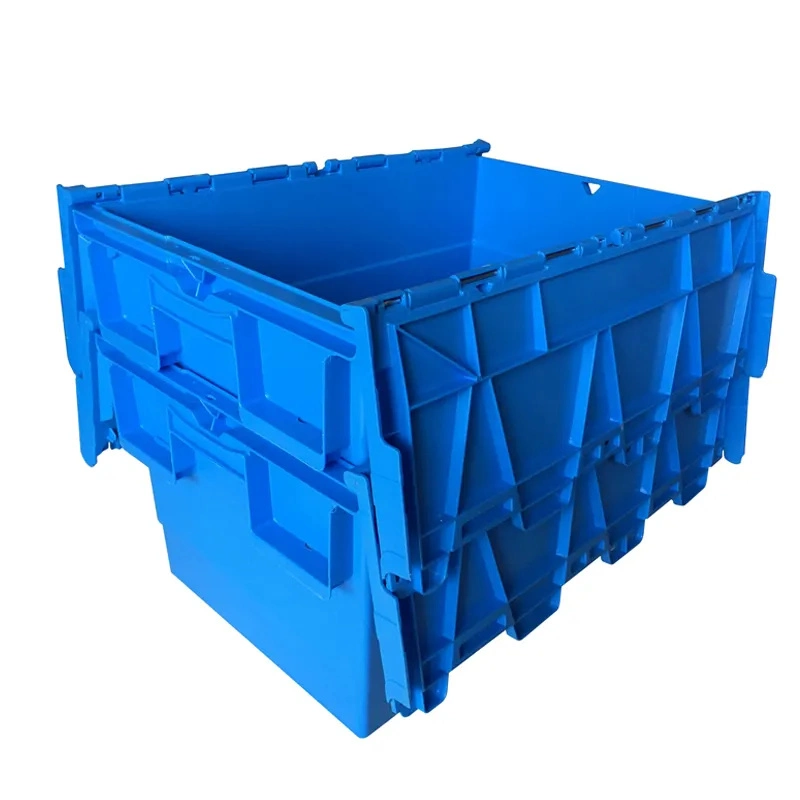 Large Logistic Distribution Stackable Plastic Tote Box Storage Containers for Moving