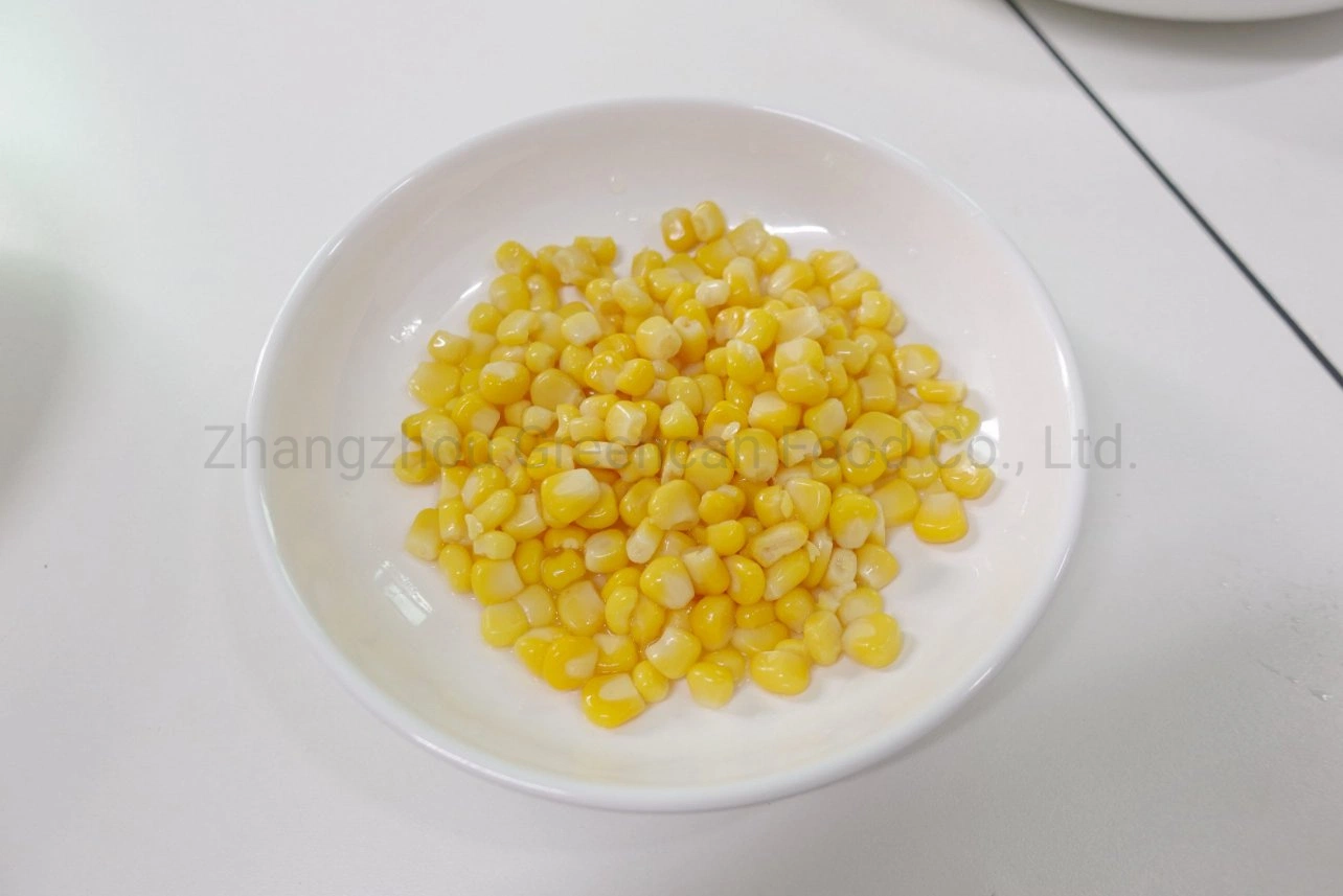 China Canned Corn Fresh Sweet Corn Kernels in Private Label in Tin Packing