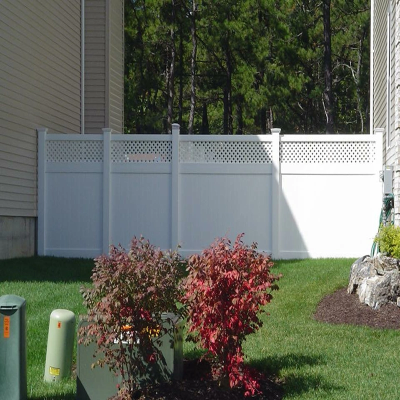 White PVC Vinyl Plastic Privacy Cheap Fence Panels