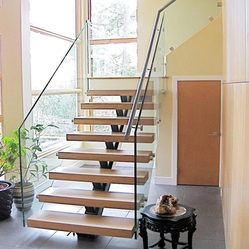 Steel Modern Cat Ladder Design Straight Indoor Staircase/Wooden Tread Ladder