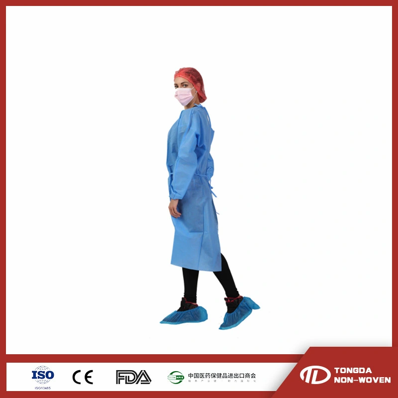 Professional Disposable SMS Protective Waterproof Isolation Gowns