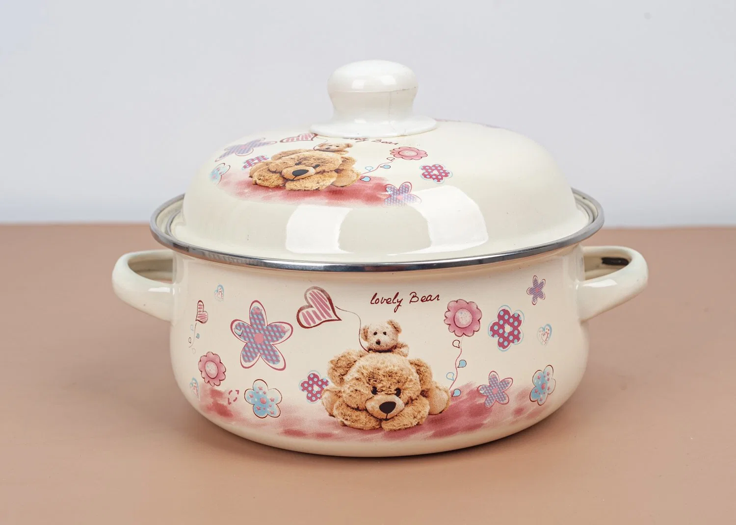 Cartoon Design Cooking Pot/Happines Pot/Enamel Casserole/Soup Pot