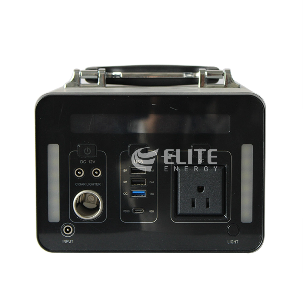 Elite Portable 220V 110V Elektrizität EU USA Ladegerät vier USB Tragbarer Lithium-Akku mit 500W 1kw Ausgängen und 14,8V Li-Ionen-Akku Batterie für Reisen im Freien