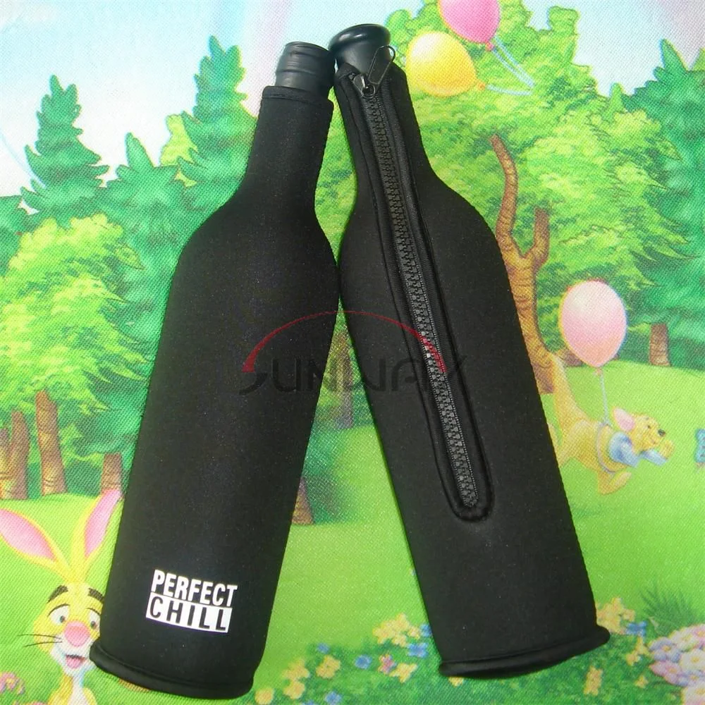 Custom Neoprene Insulated Wine Beer Beverage Drink Champagne Bottle Holders (BC0006)