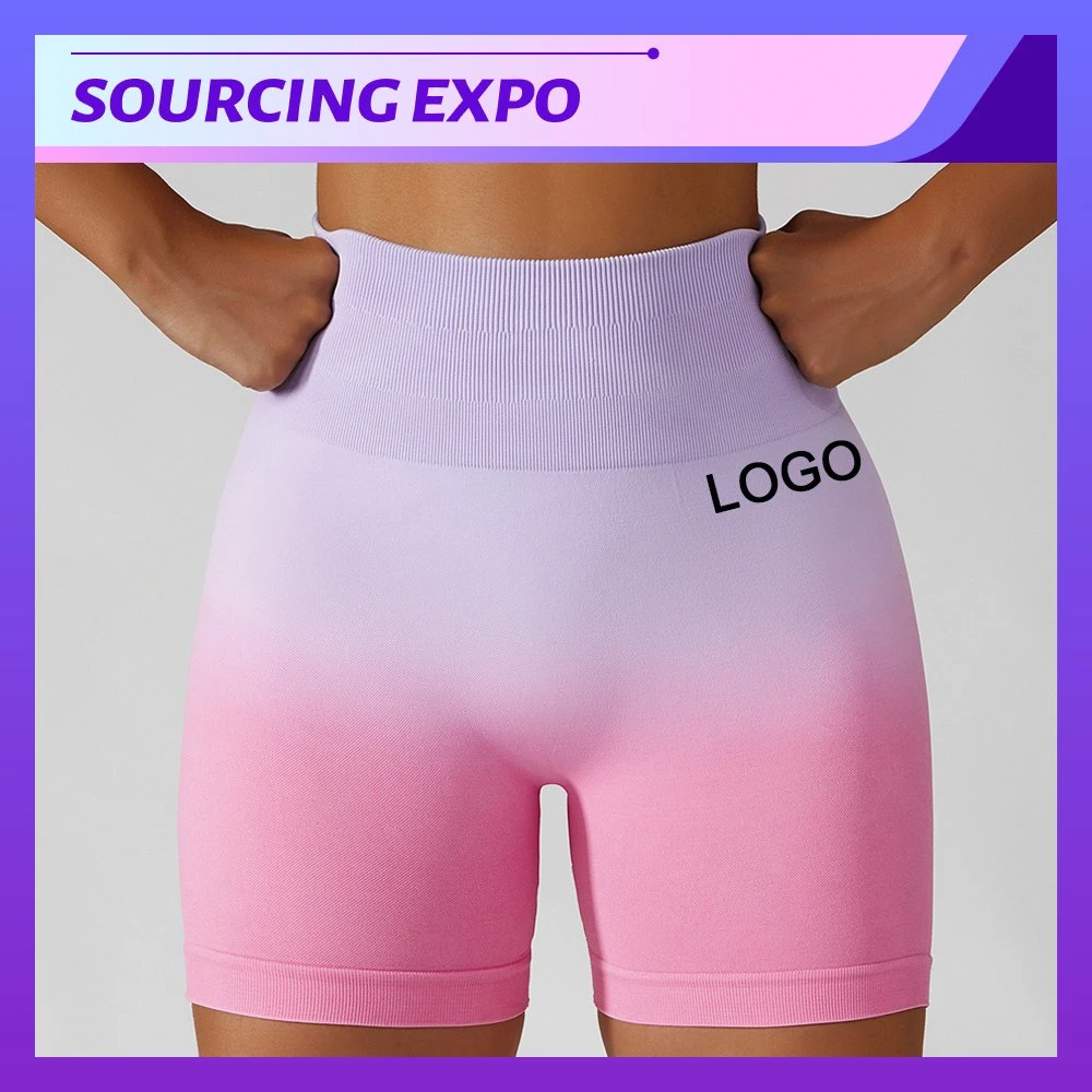 Bestseller Sportswear Fitness Activewear Shorts für Damen Push Up Booty Leggings Ombre Seamless Yoga Shorts Scrunch Butt Gym Shorts