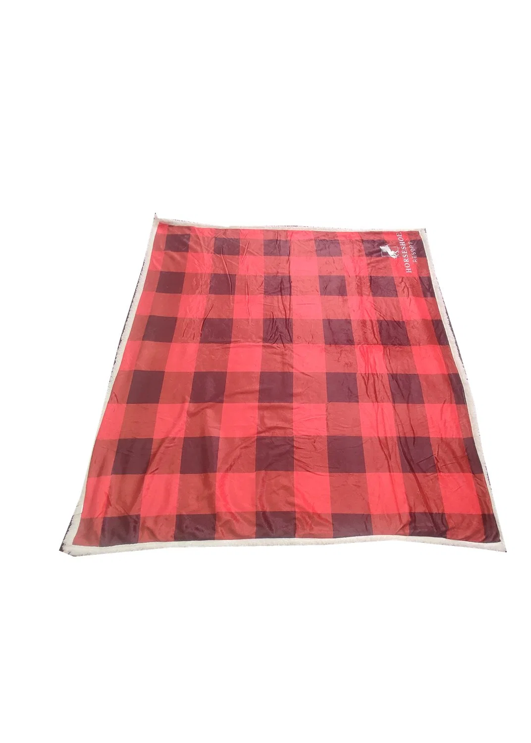 Plaid en molleton Sherpa doux avec taille personnalisée en gros.