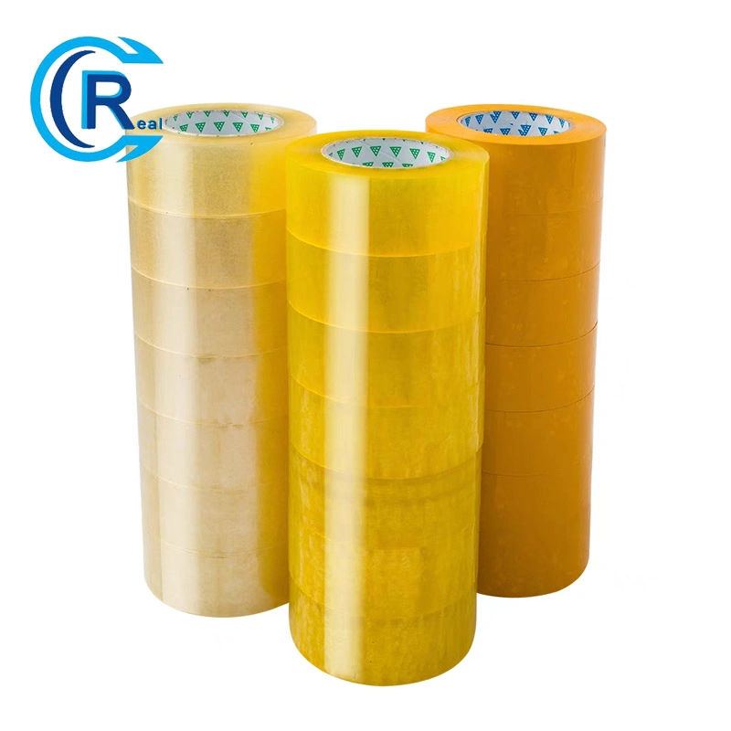 Hot Selling BOPP Clear Packing Adhesive Tape with Plastic Green Tube Core for Shipping Packaging Moving Sealing