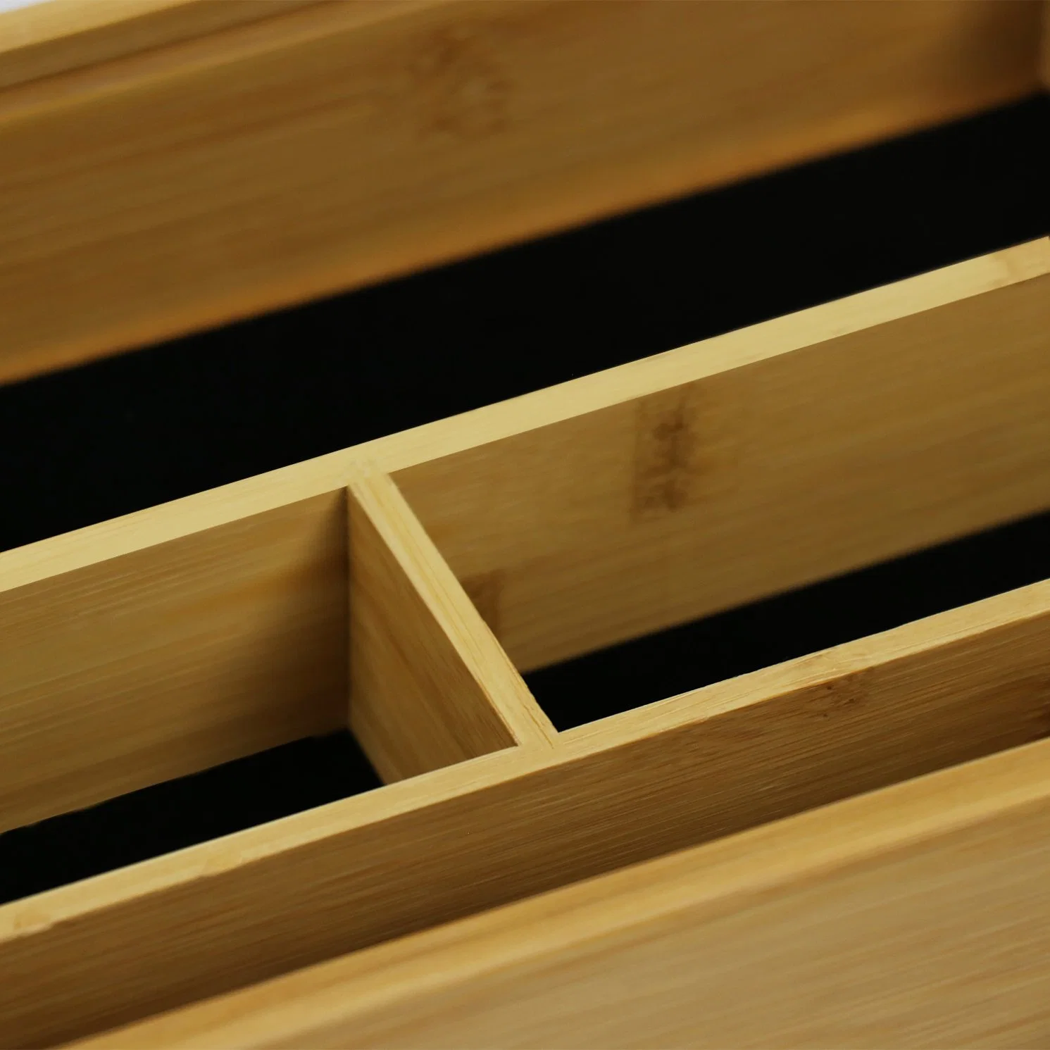 Caja de madera de bambú con tapa deslizante, un pequeño cuadro de recuerdo de almacenamiento de memoria rústicas cajas de madera