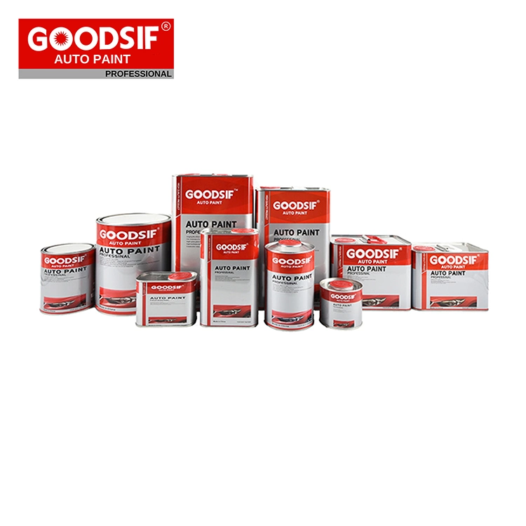 Goodsif Auto Paint Factory Direct Wholesale Price Noir argent couleur Peinture automobile de base avec kit de vernis 2K