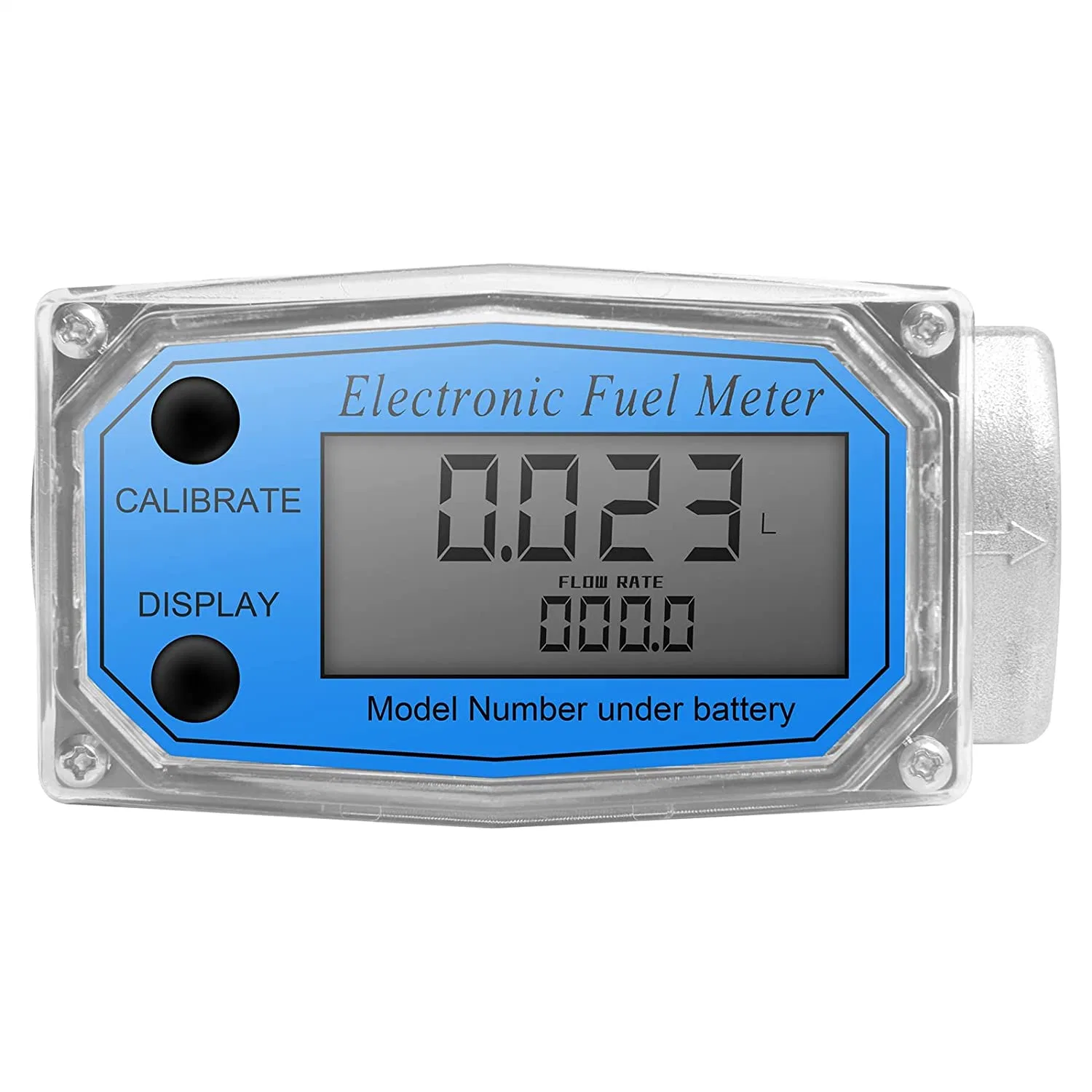 High Accuracy Diesel Gasoline 2inch Electronic LCD Digital Display Gasoline Aluminum Turbine Flow Meter