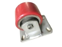 Good Quality Industrial Wear-Resisting Silent 8" PU on Cast Iron Rigid Caster Wheel for Workbench / Trolley Cart