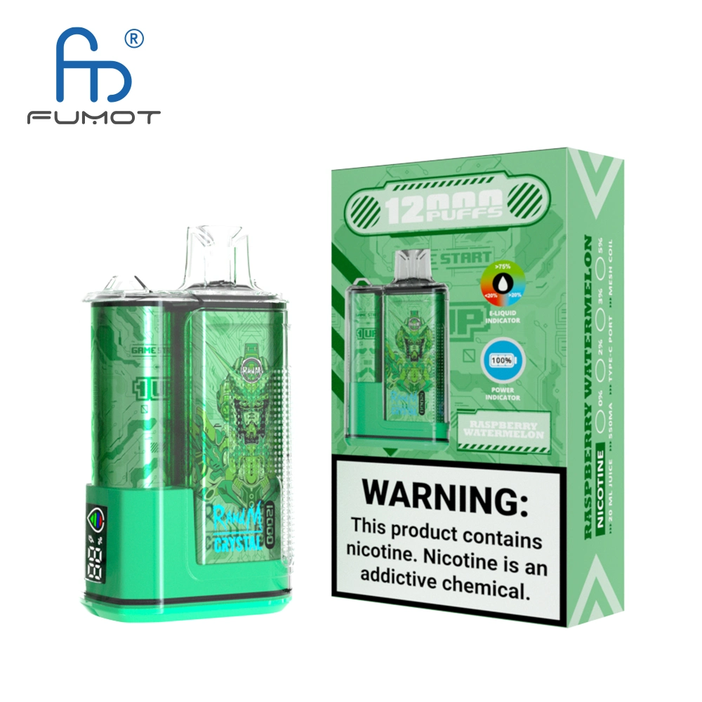 Fumot New Design E-Zigarette Mod Crystal 12K Puffs Einweg-Vape