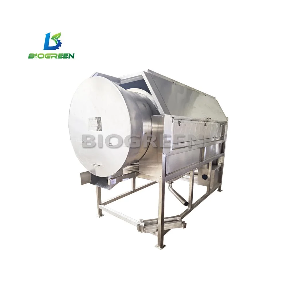 Industrial Automatic Water Jet Continuous Drum Washing Machine for Cleaning Vegetable and Fruit Manufacture Price