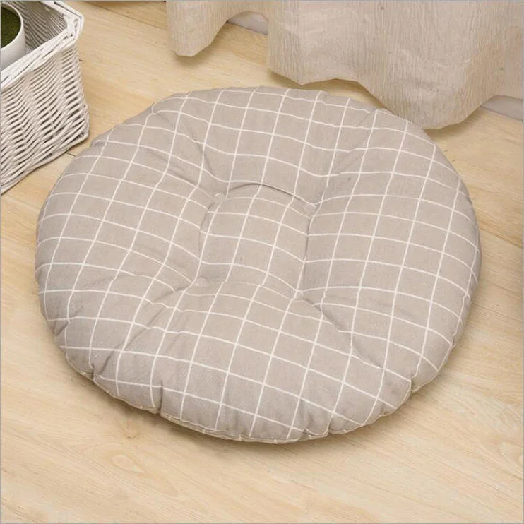 Coussin rond en coton très doux pour fauteuil qui médite le japonais Coussin de chaise décoratif pour canapé-lit futon