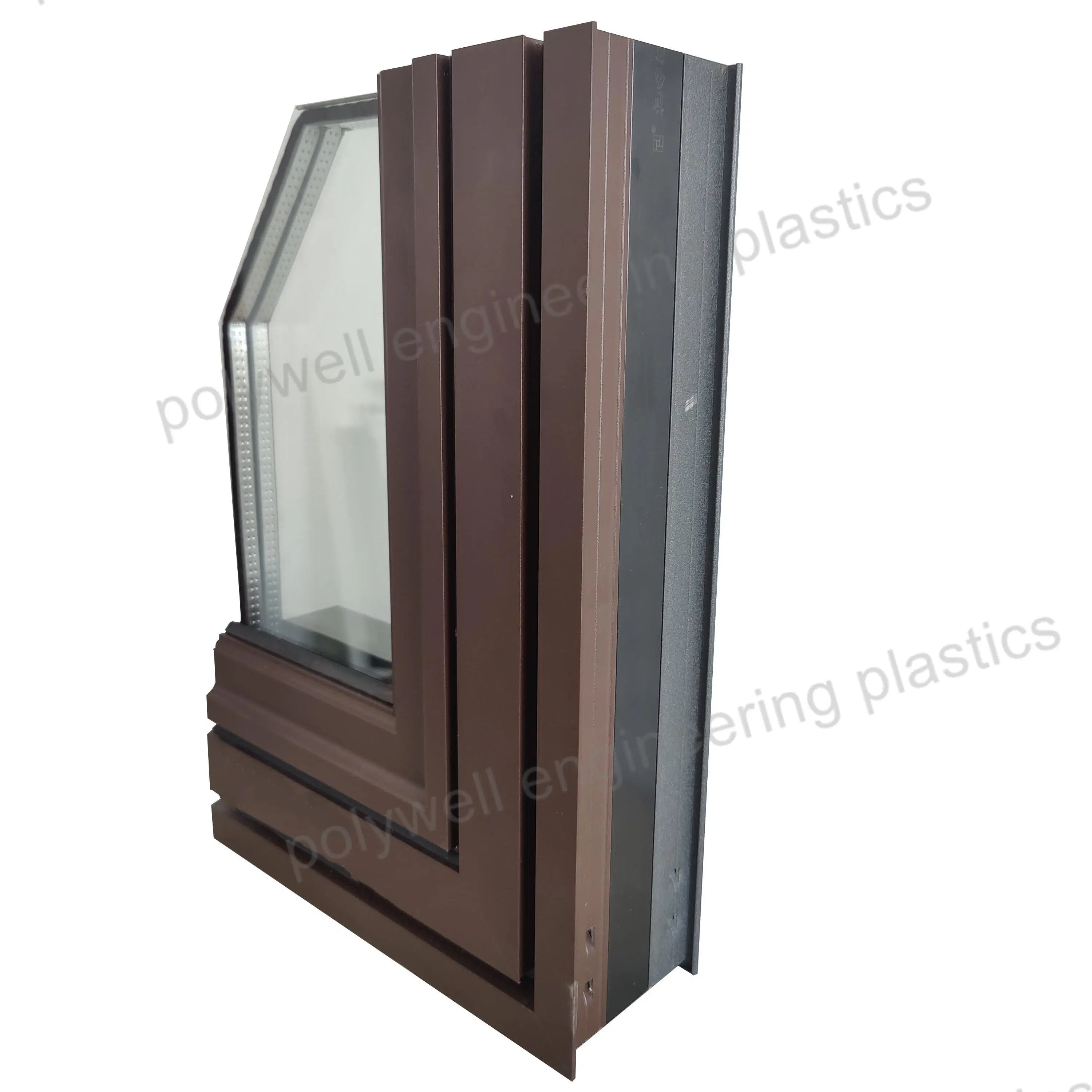 Modern Window Product Custom Sliding Aluminum Window with Three Layers of Tempered Glass and Two Vacuum Cavity