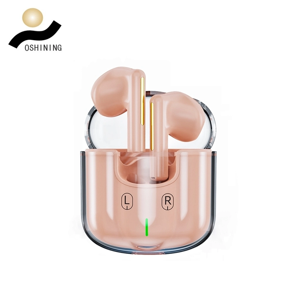 Crystal Portable Mini Wireless Earbuds Bt Headset Gaming in-Ear Earphone Tws