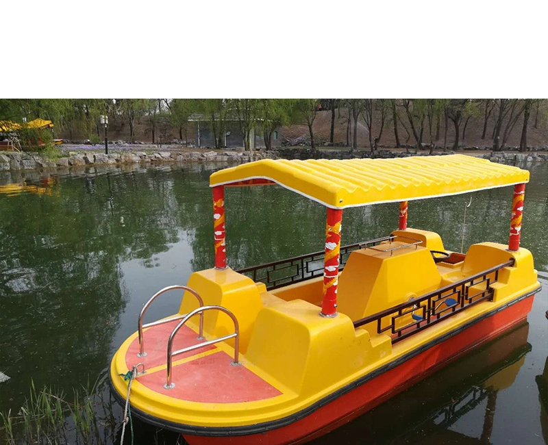 Safe and Comfortable Four-Passenger Classic Pedal Boat for Relax on Vacation