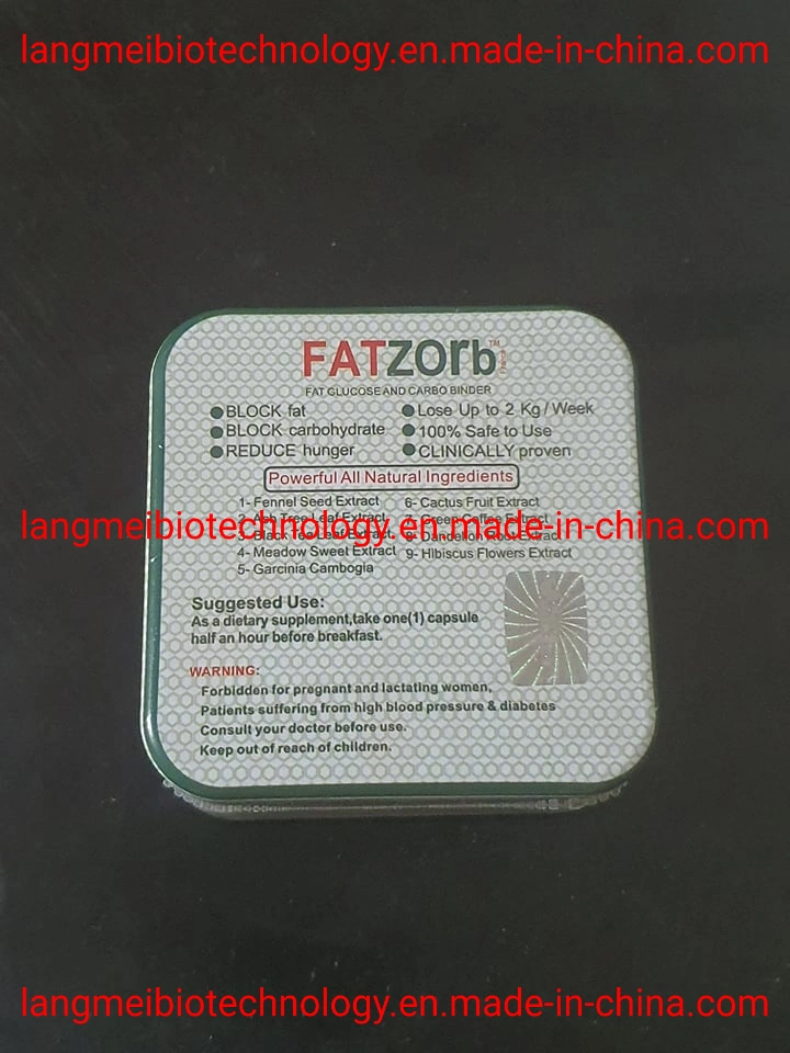 Venta caliente 100% Original Fatzorb Slimming Pastillas fuerte 7 días de las cápsulas de pérdida de peso