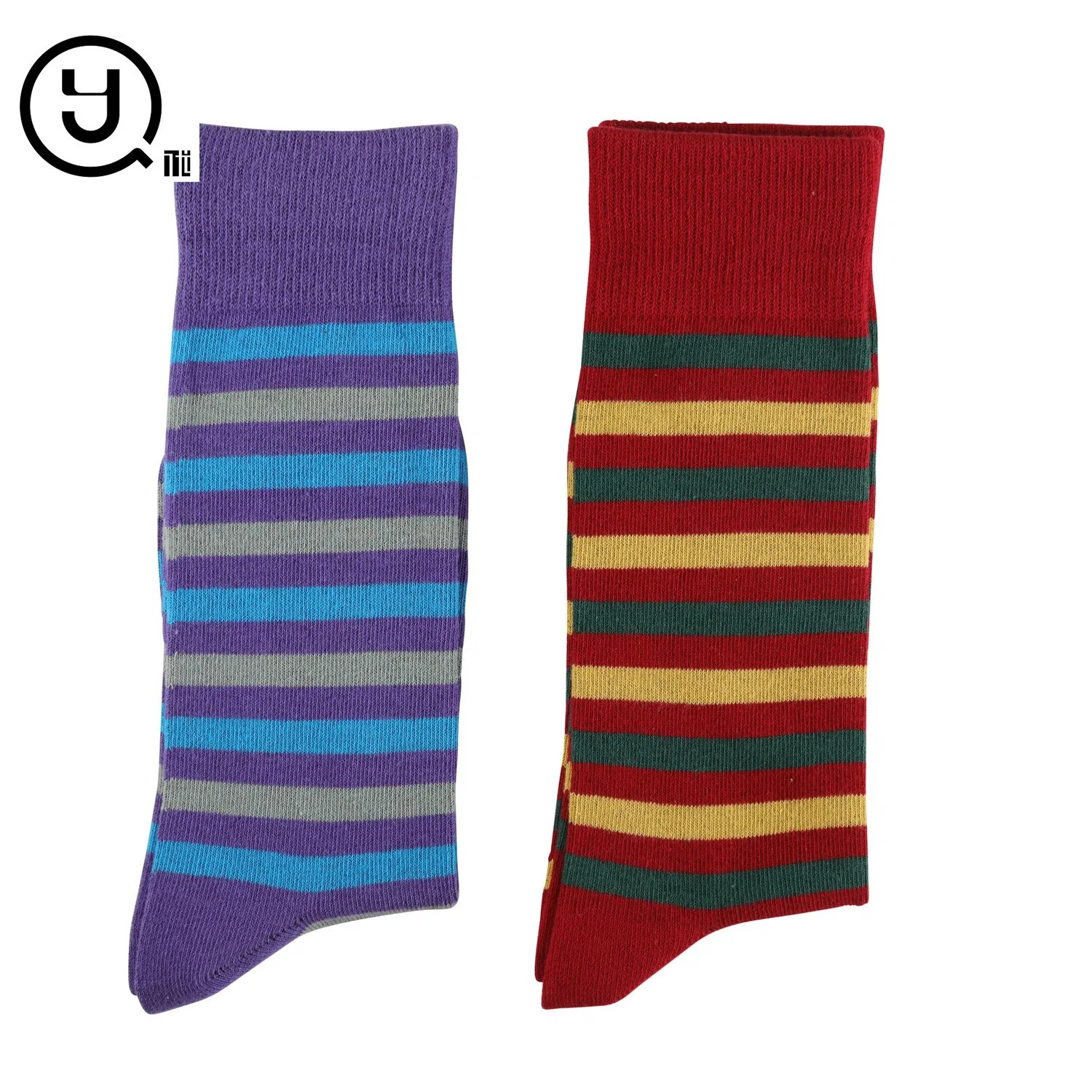 Custom Fashion Funny Pattern Sock Men Colorful Dress Crew Happy Socks, Funky Designer Logo