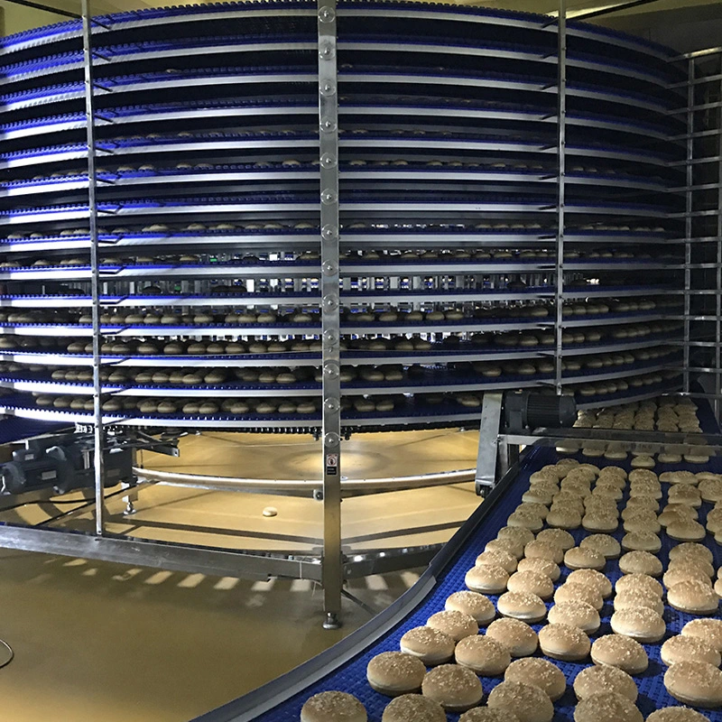 Stainless Steel Spiral Cooler Conveyor Belt for The Ginger Bread Industry