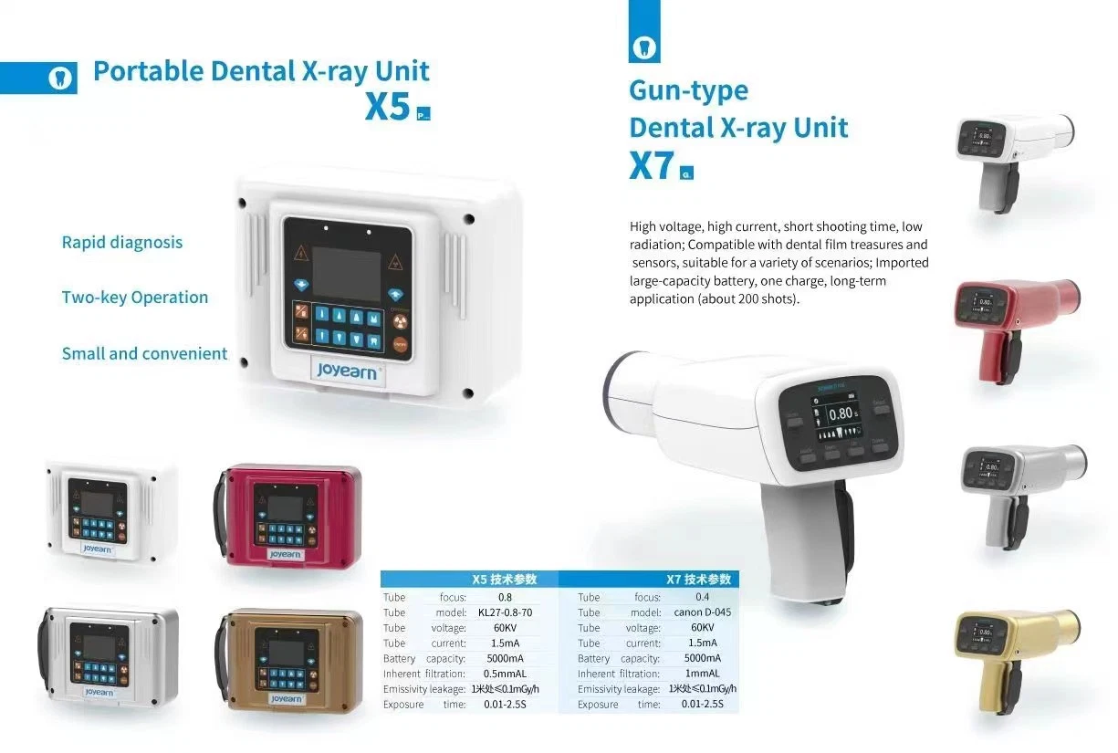 Dental Sensor Neue Pistole Handheld Dental X-ray Portable Unit mit 3 Farben