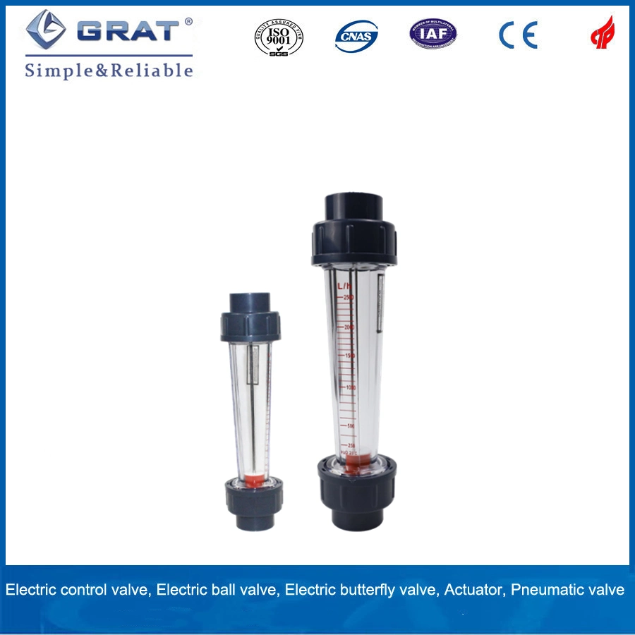 Lzs Series High Quality ABS Float Material DN100mm Plastic Tube Flow Meter