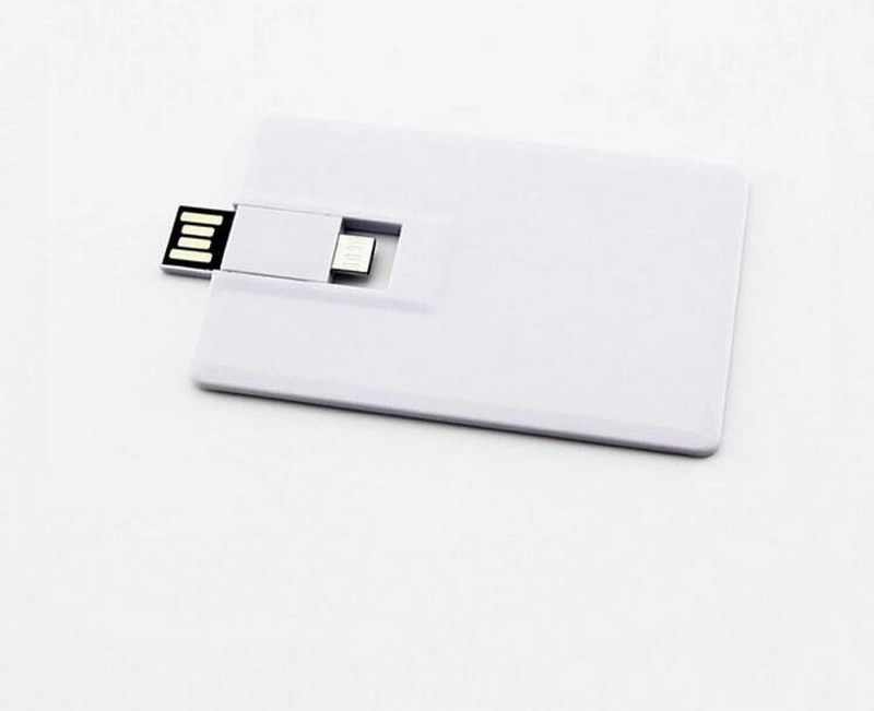 Unidade Flash USB personalizada em forma de cartão de crédito, Memory Stick com logótipo personalizado