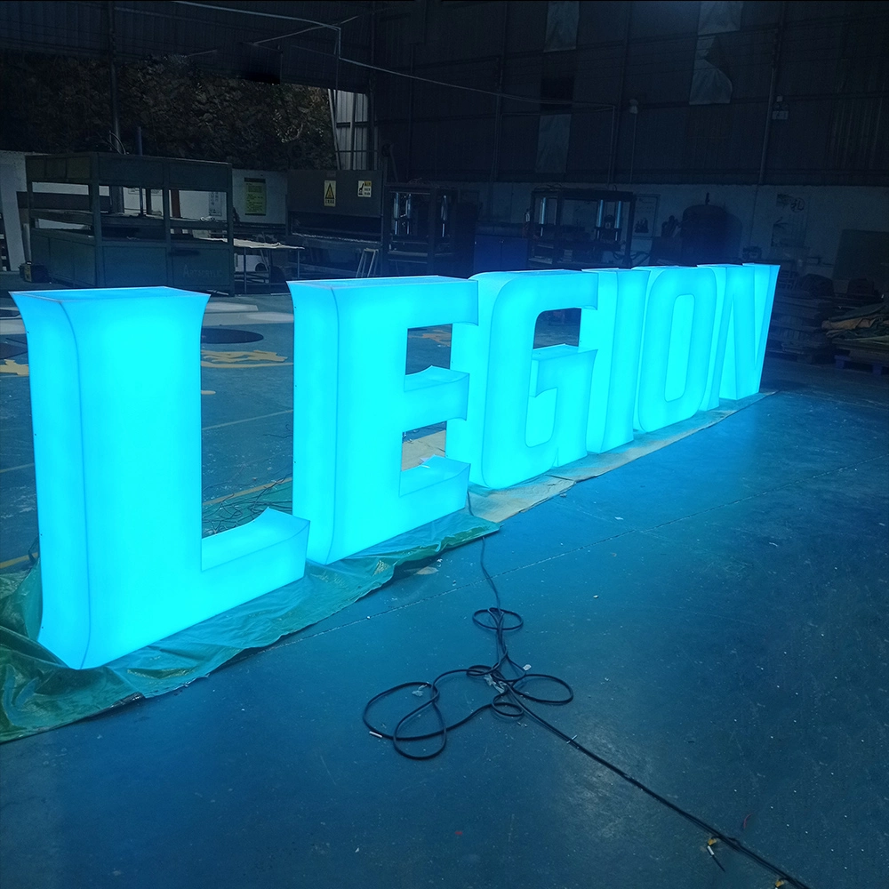 New Fashion RGB Color Changing 3D Signage Acrylic Letter LED Signs for Exhibition