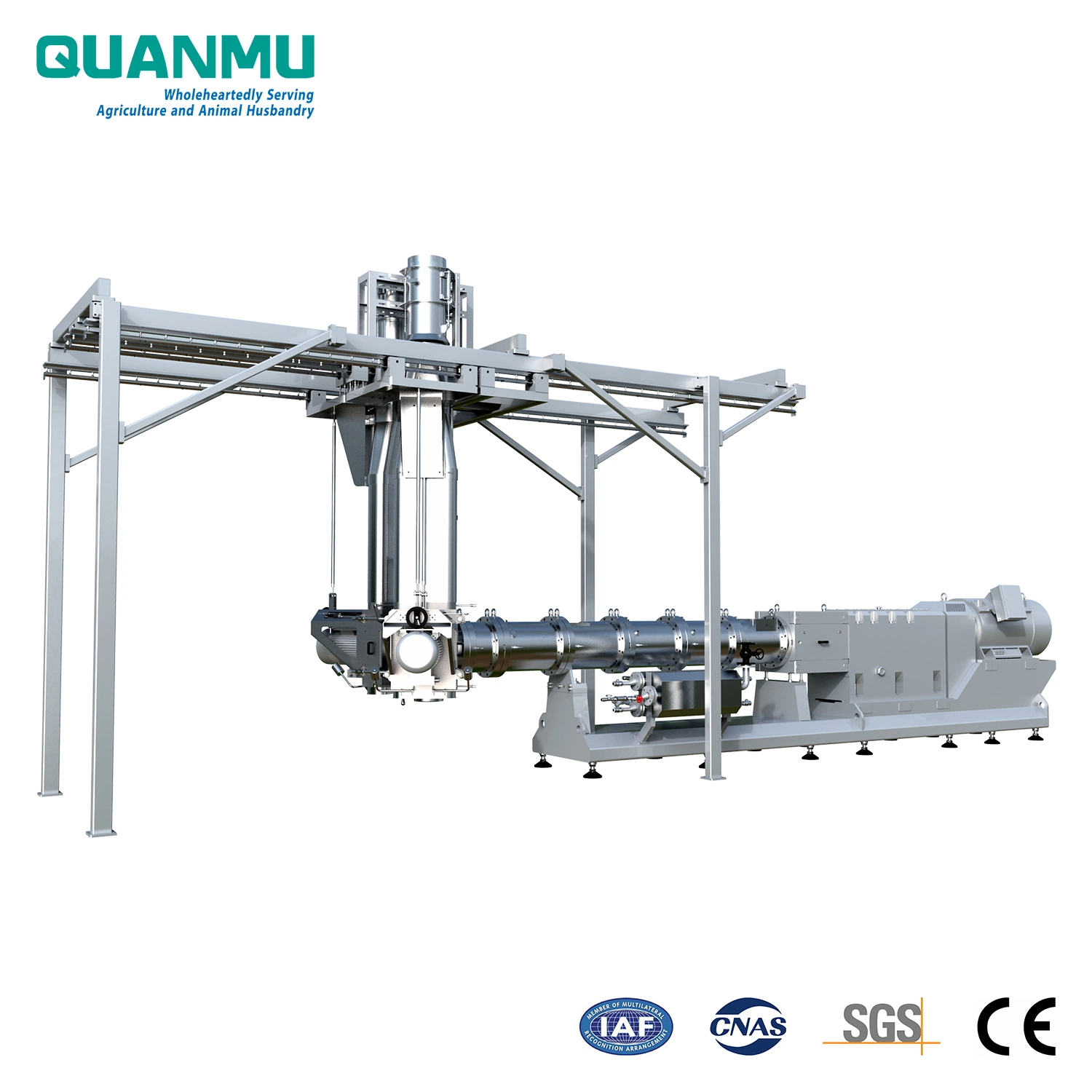 Best Price of Floating or Sinking Fish and Aquatic Animal Feed Pellet Twin Screw Extruder Machinery in Feed Processing Machinery