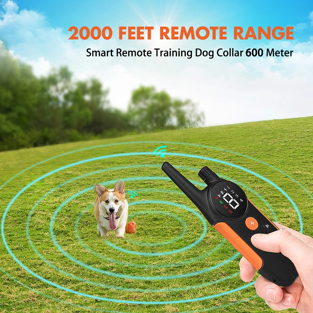 Elevadores eléctricos de Cão Colar Formação recarregável à prova de Controle Remoto Pet para todos os Tamanhos de Anéis Bark-Stop