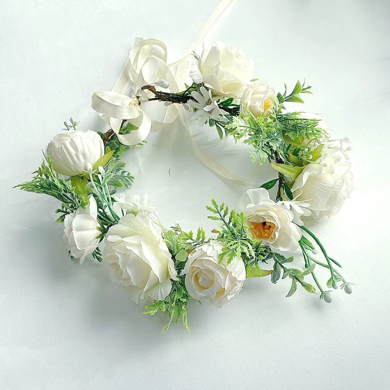 الزهور العرس التاج صور الزهور البيضاء الصناعية إكليل الزهور