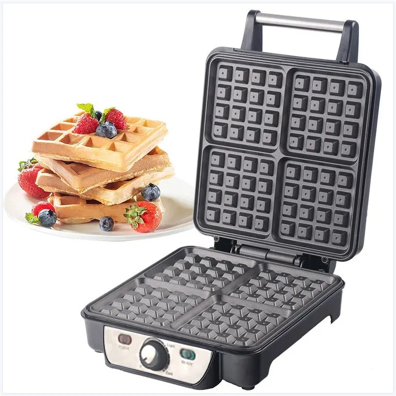 1200W 4 Square Electric Waffle Maker