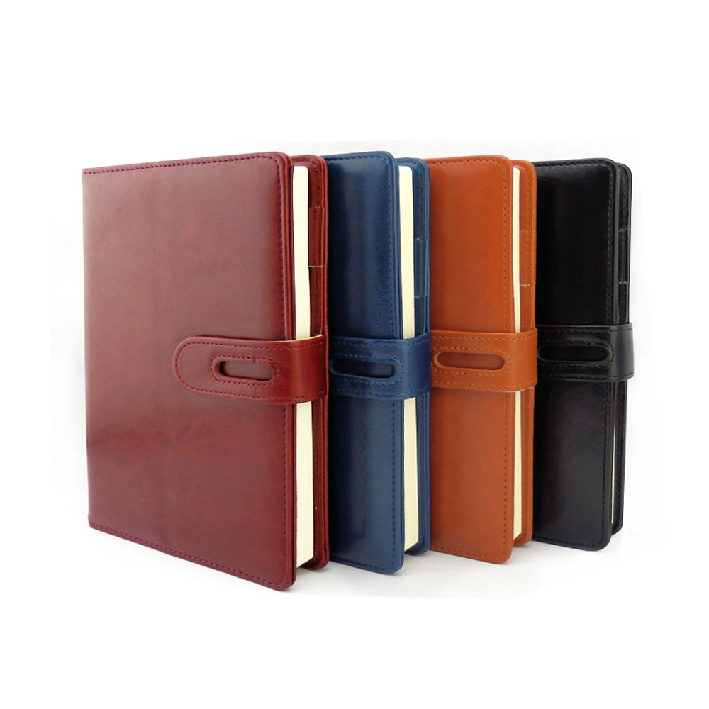 PU Leather Hardcover Business Planner Organizer Agenda Notebook for Office