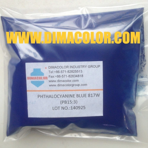 Pigmento orgánico Phthalocyanine azul 817W Pb15: 3 para tinta de la base de agua